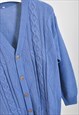 VINTAGE 90S CARDIGAN IN BLUE