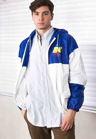 VINTAGE DUPONT RACING JACKET LOGO 90S L 19.8