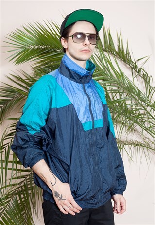 VINTAGE COLOUR BLOCK WINDBREAKER BY BEST SET