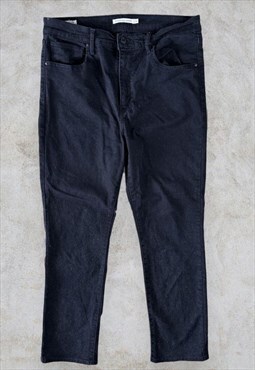 Levi's 724 Black Jeans Premium Big E High Rise W32 L28