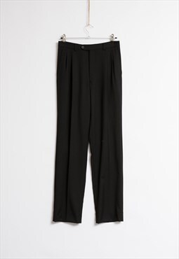 Vintage Valentino Classis Man Black Pants size 46 19052