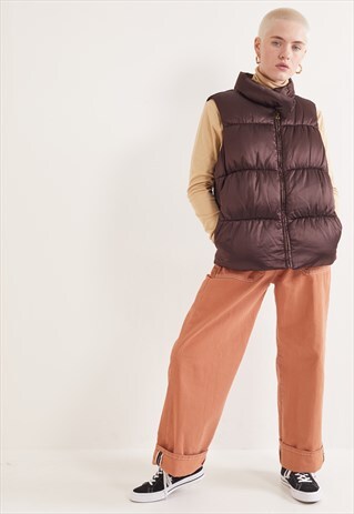 VINTAGE TOMMY HILFIGER GILET BROWN