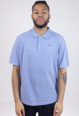 VINTAGE 90'S KAPPA BLUE POLO SHIRT