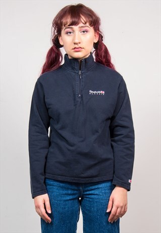 REEBOK CLASSIC VINTAGE 90'S QUARTER ZIP SWEATSHIRT