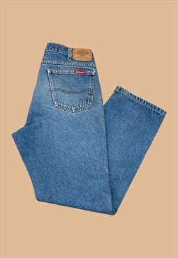 Vintage Dickies Jeans Workwear Cargo Pants 36x32 Blue 5112