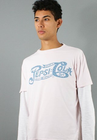 VINTAGE GRAPHIC T-SHIRT, PEPSI-COLA T-SHIRT