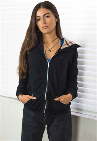 VINTAGE BURBERRY HOODIE SWEATSHIRT LOGO 90S XL 12.5