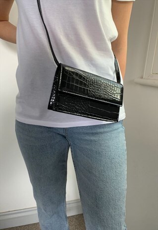 GRACE CROCODILE CROSS BODY BAG