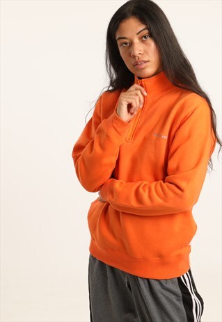 VINTAGE CONVERSE EMBROIDERED SPELLOUT 1/4 ZIP SWEATSHIRT