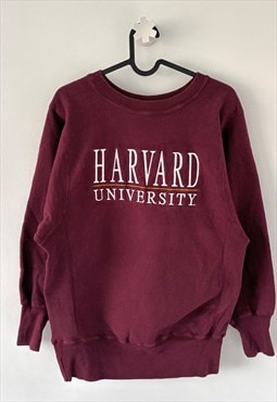 Vintage champion Harvard burgundy sweatshirt small 