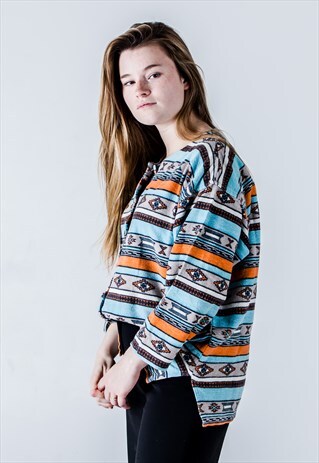 VINTAGE 90S INCA JACKET/SHIRT IN MULTICOLOUR