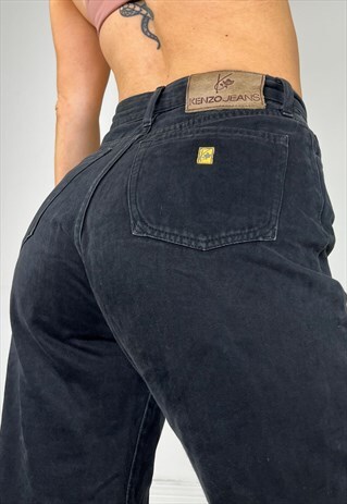 VINTAGE 90S KENZO TROUSERS HIGH WAISTED JEANS Y2K