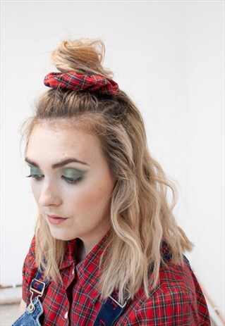 VIV WASTE-NOT TARTAN SCRUNCHIE