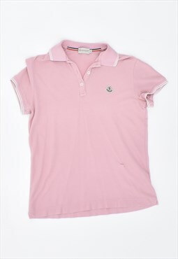 Vintage 90's Moncler Polo Shirt Pink