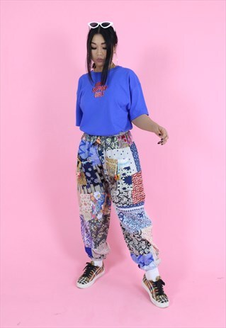 PATCHWORK SWEATPANTS / TROUSERS / JOGGERS