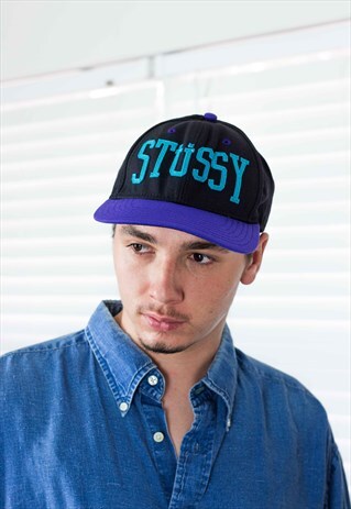 VINTAGE STUSSY LOGO BASEBALL CAP 90S X 3.4