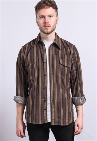 VINTAGE CORDUROY STRIPED SHIRT