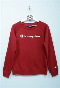 Vintage 90s Champion Sweatshirt Red Embroidered Logo
