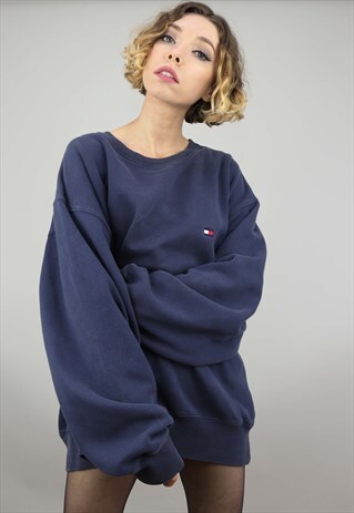 VINTAGE 90S OVERSIZED TOMMY HILFIGER SWEATER SWEATSHIRT