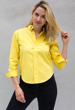 90'S PETITE LEMON RALPH LAUREN SHIRT