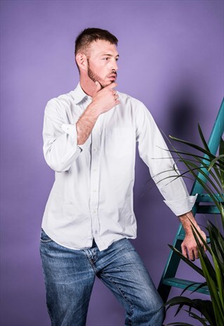 VINTAGE TOMMY HILFIGER SHIRT WITH PALE BLUE CHECKS