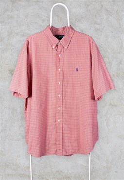 Vintage Ralph Lauren Check Shirt Short Sleeve XXL