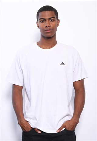 VINTAGE ADIDAS LOGO T-SHIRT WHITE
