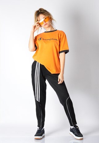 VINTAGE 90S ORANGE CHAMPION T-SHIRT
