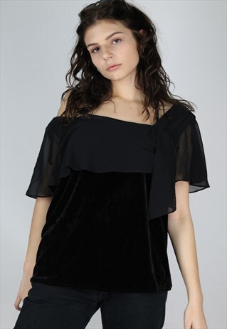 VINTAGE 90S VELVET TOP