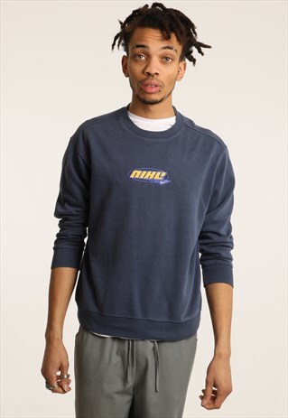 VINTAGE NIKE EMBROIDERED SPELLOUT SWEATSHIRT