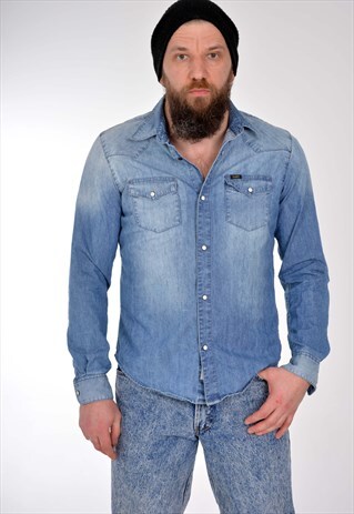 VINTAGE 90'S LEE WESTERN DENIM SHIRT