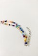 MULTI BEADED COLOURFUL BEACHY NECKLACE