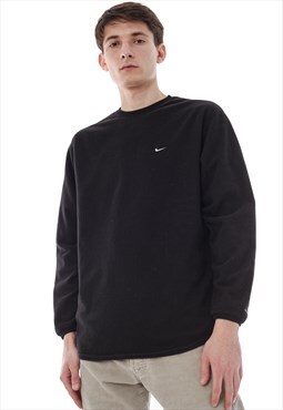 Vintage NIKE Fleece Sweater Sweatshirt Black