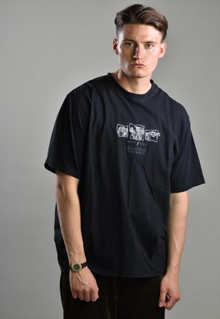 VINTAGE SOUTH AFRICA EMBROIDERED SOUVENIR CREWNECK T-SHIRT