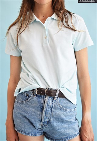 90'S RETRO ATHLEISURE SPORTS PASTEL POLO T-SHIRT TEE