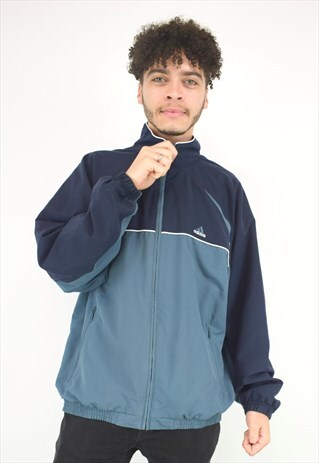 VINTAGE 90'S ADIDAS BLUE JACKET