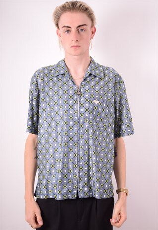 DIESEL MENS VINTAGE SHIRT LARGE BLUE 90S