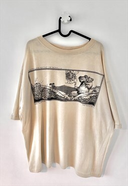 Vintage Australia koala beige 1992 T-shirt XL tourist 