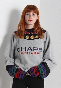 Vintage Chaps Ralph Lauren Reworked Coogi Style Sweatshirt