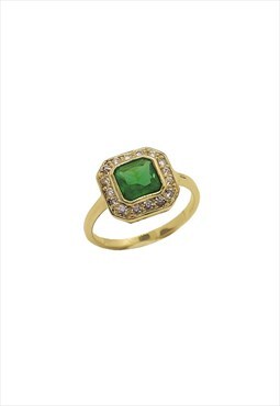Green stone Ring