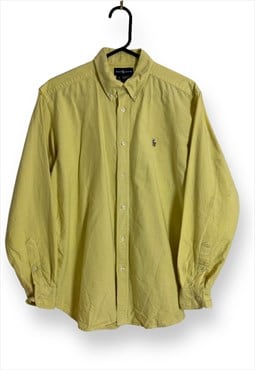 Ralph Lauren Shirt Yellow Oxford Button Up Women's Small