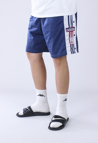 VINTAGE MENS ADIDAS ORIGINALS TRACK LOGO SHORTS