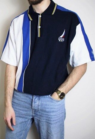 VINTAGE CHAPS RALPH LAUREN POLO TOP EMBROIDERED MENS LARGE