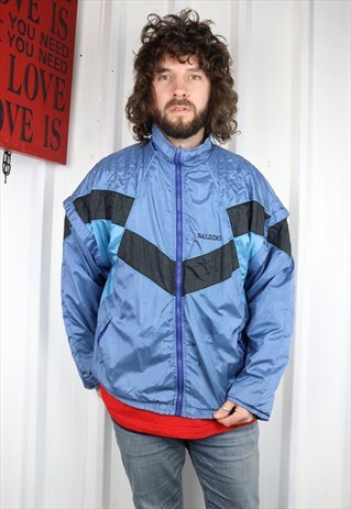 VINTAGE 90'S CRAZY SHELL RAVE FESTIVAL JACKET ,LARGE