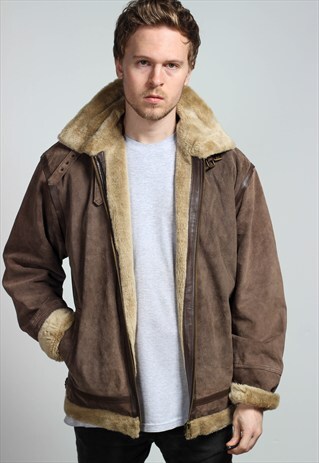 VINTAGE SUEDE SHEARLING JACKET