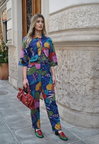 VINTAGE RARE PLAYSUIT MADE IN ITALY 80'S 4-77