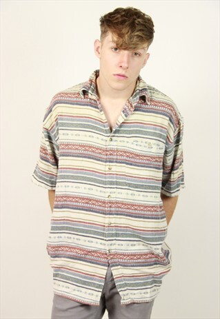 VINTAGE CREAM NAVAJO SHIRT