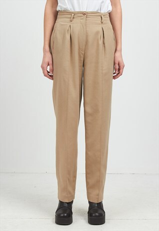 VINTAGE BEIGE TOGETHER TROUSERS BOTTOMS