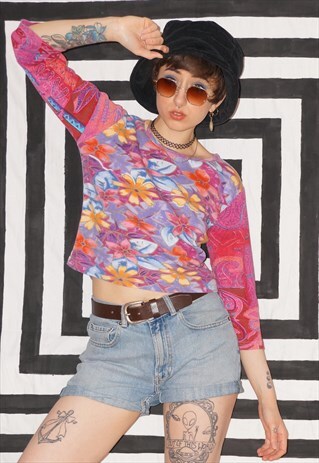 VINTAGE 90'S FLOWER PRINT TOP
