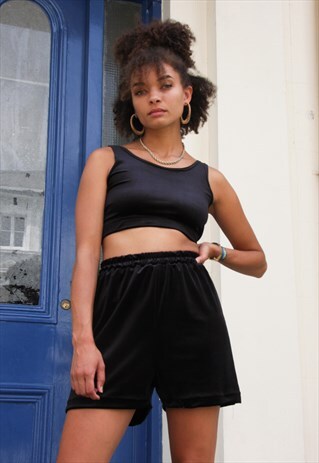 SAS BLACK VELVET SHORTS